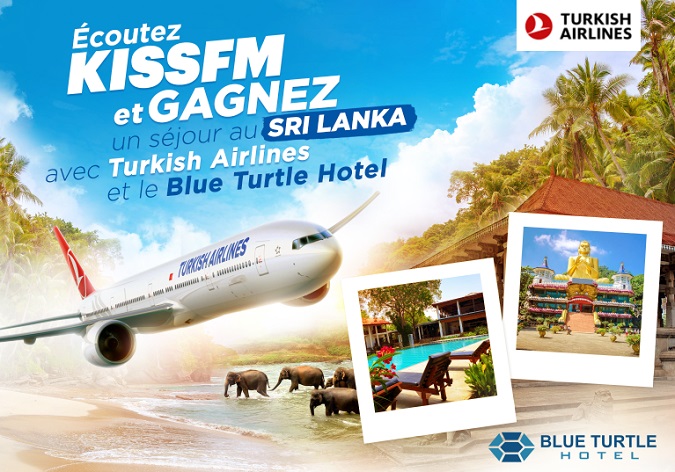 Visuel Jeu concours Kiss FM Blue Turtle Hotel